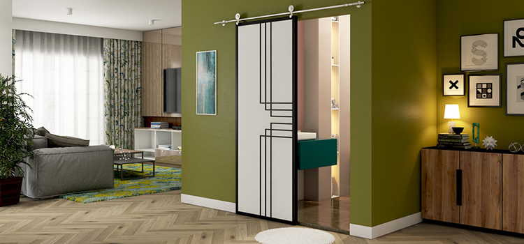 sliding bathroom door installation in Watsonville